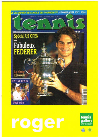 Tennis Gallery Wimbledon Postcard - Roger Federer