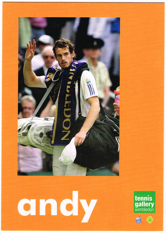 Tennis Gallery Wimbledon Postcard - Andy Murray