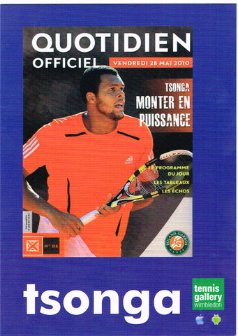 Tennis Gallery Wimbledon Postcard - Jo-Wilfried Tsonga