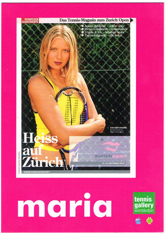 Tennis Gallery Wimbledon Postcard - Maria Sharapova