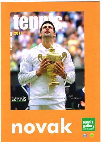 Tennis Gallery Wimbledon Postcard - Novak Djokovic