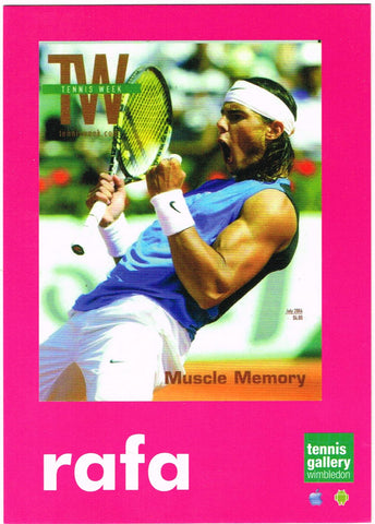 Tennis Gallery Wimbledon Postcard - Rafael Nadal