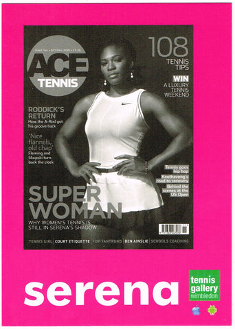 Tennis Gallery Wimbledon Postcard - Serena Williams