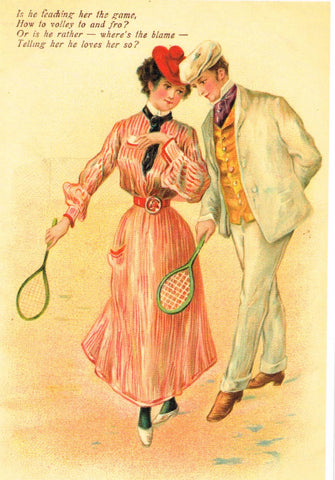 Two For Tennis Postcard (Order Code PW3452)