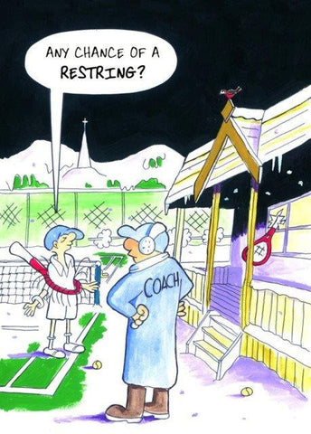 Christmas Card - "Any Chance of a Restring?" (Order Ref CC07)