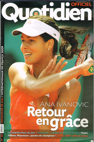 2009 French Open Programme - Dimanche 24 Mai