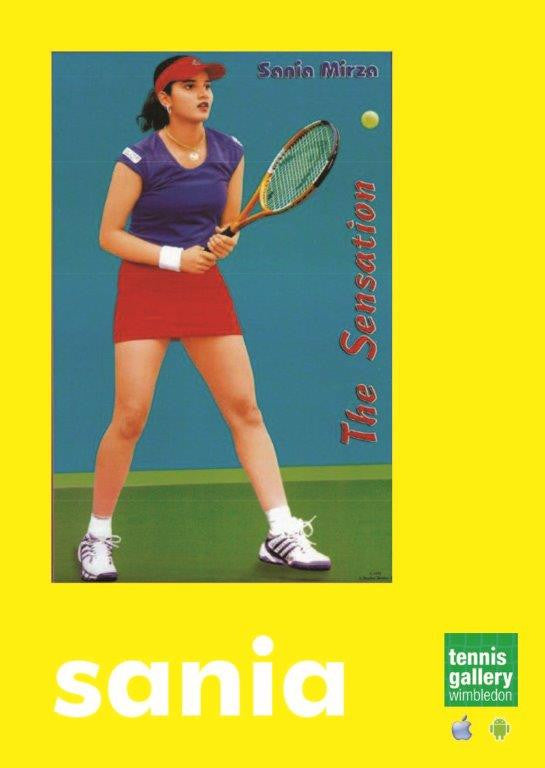 POSTCARD Tennis Gallery Wimbledon - Sania Mirza