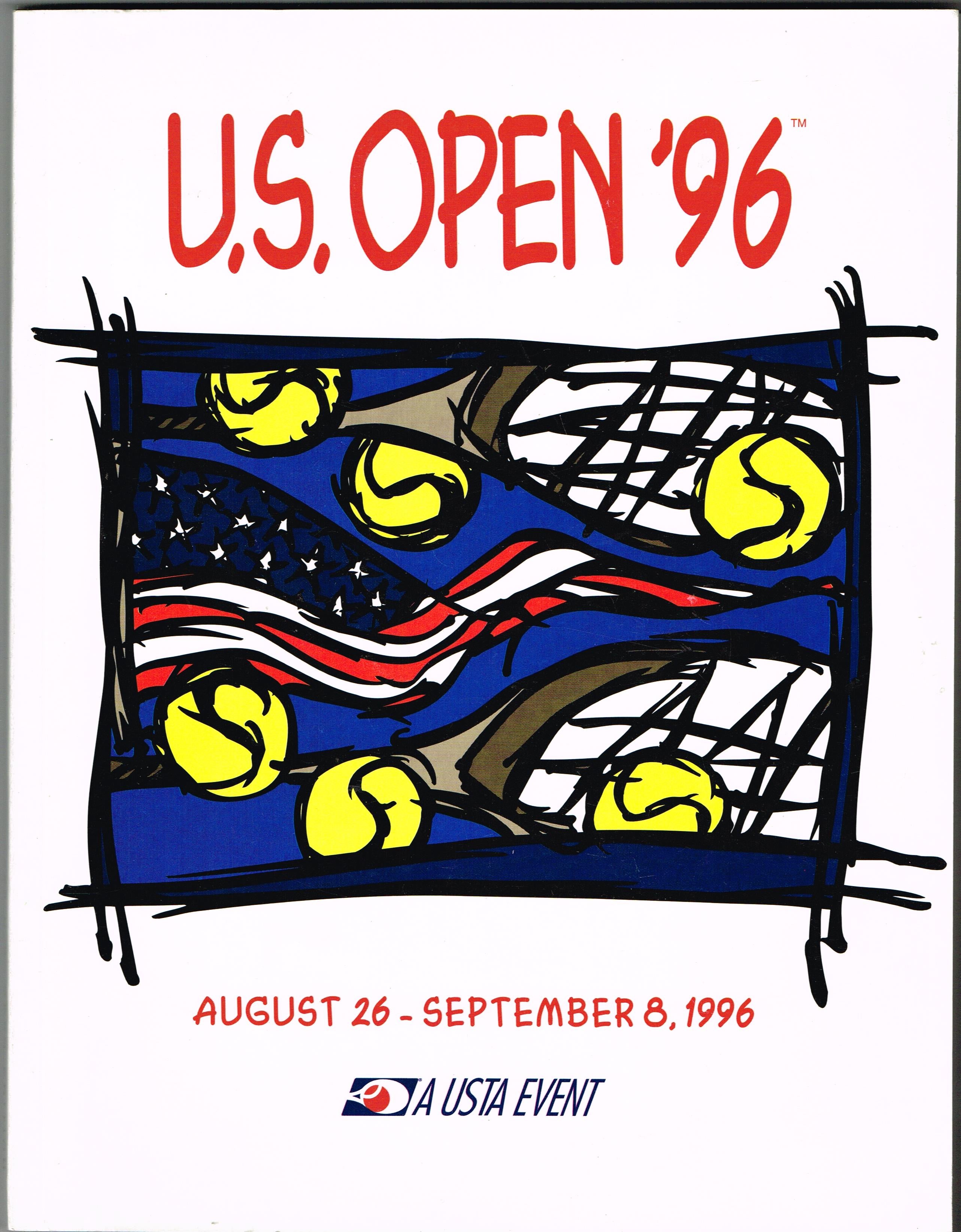 1996 US Open Program Tennis Gallery Wimbledon