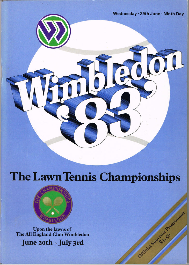 1983 Wimbledon Championships Daily Programme