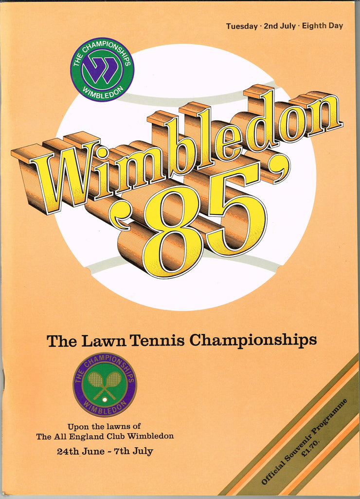 1985 Wimbledon Championships Daily Programme