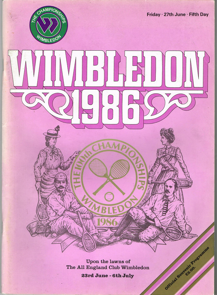 1986 Wimbledon Championships Daily Programme