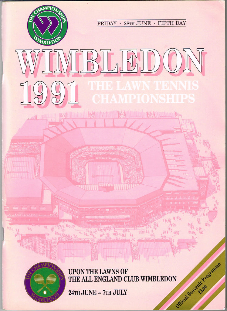 1991 Wimbledon Championships Daily Programme