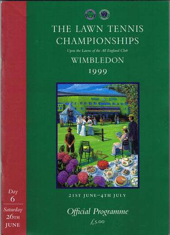 1999 Wimbledon Championships Daily Programme