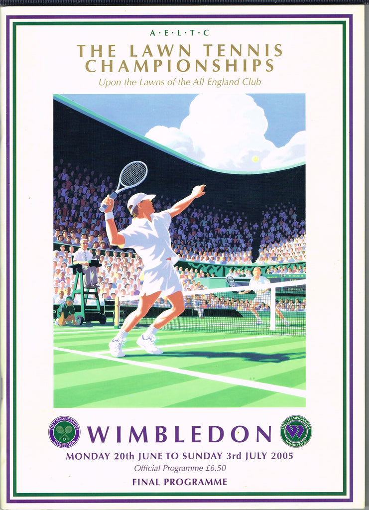 2005 Wimbledon Championships Final Programme with Full Results