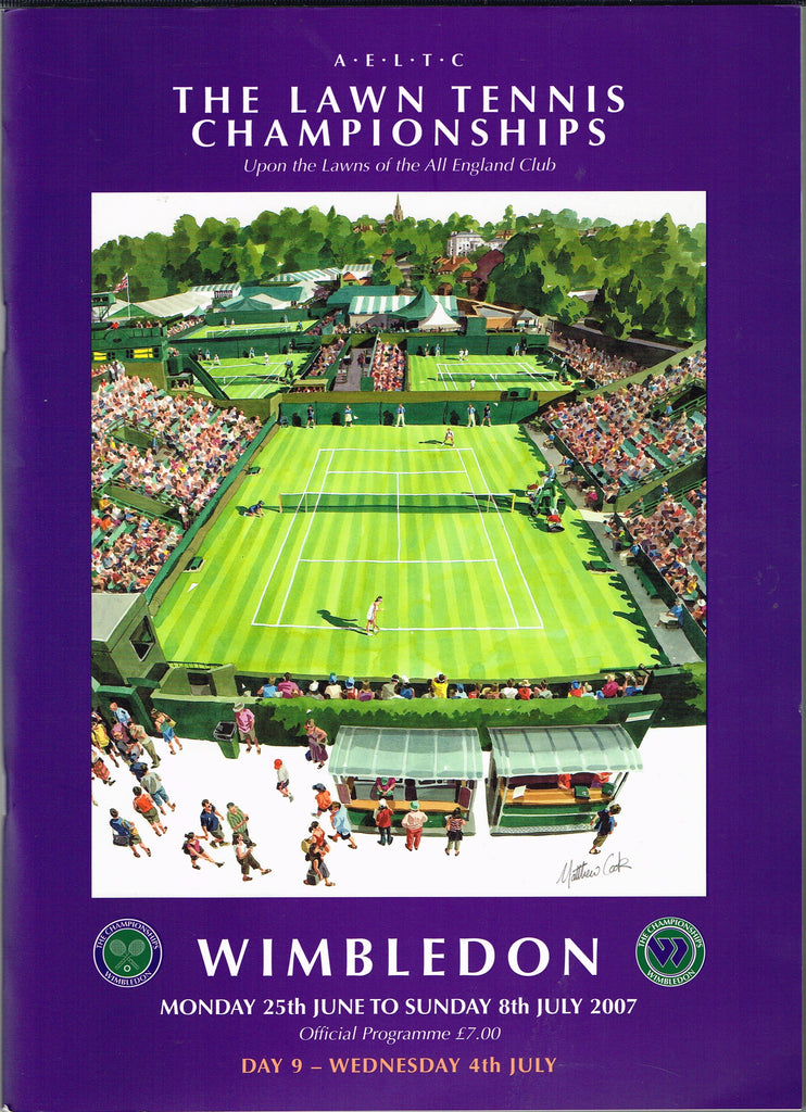 2007 Wimbledon Championships Daily Programme