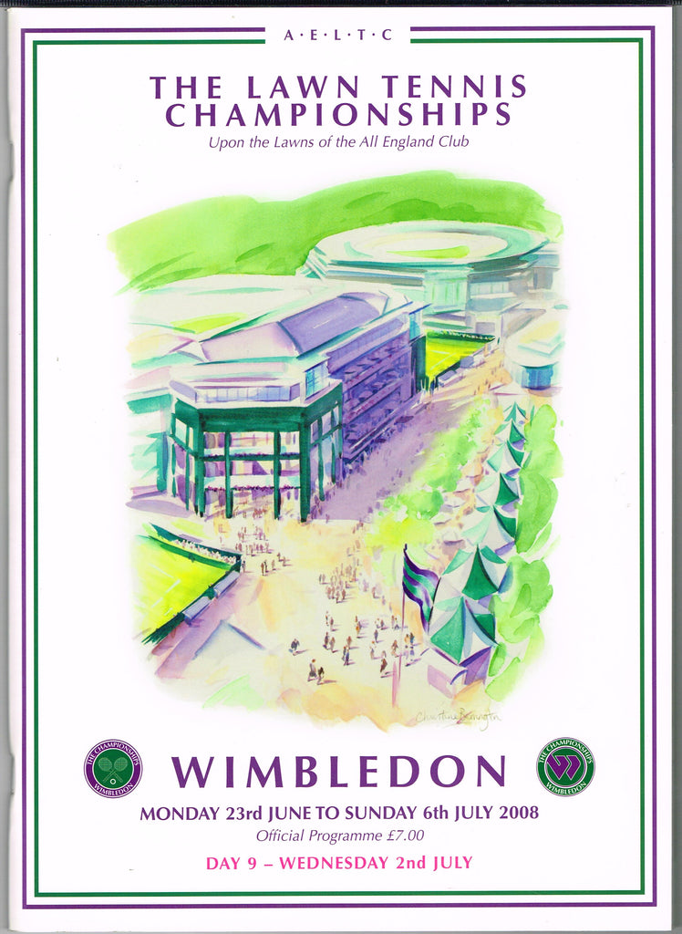 2008 Wimbledon Championships Daily Programme