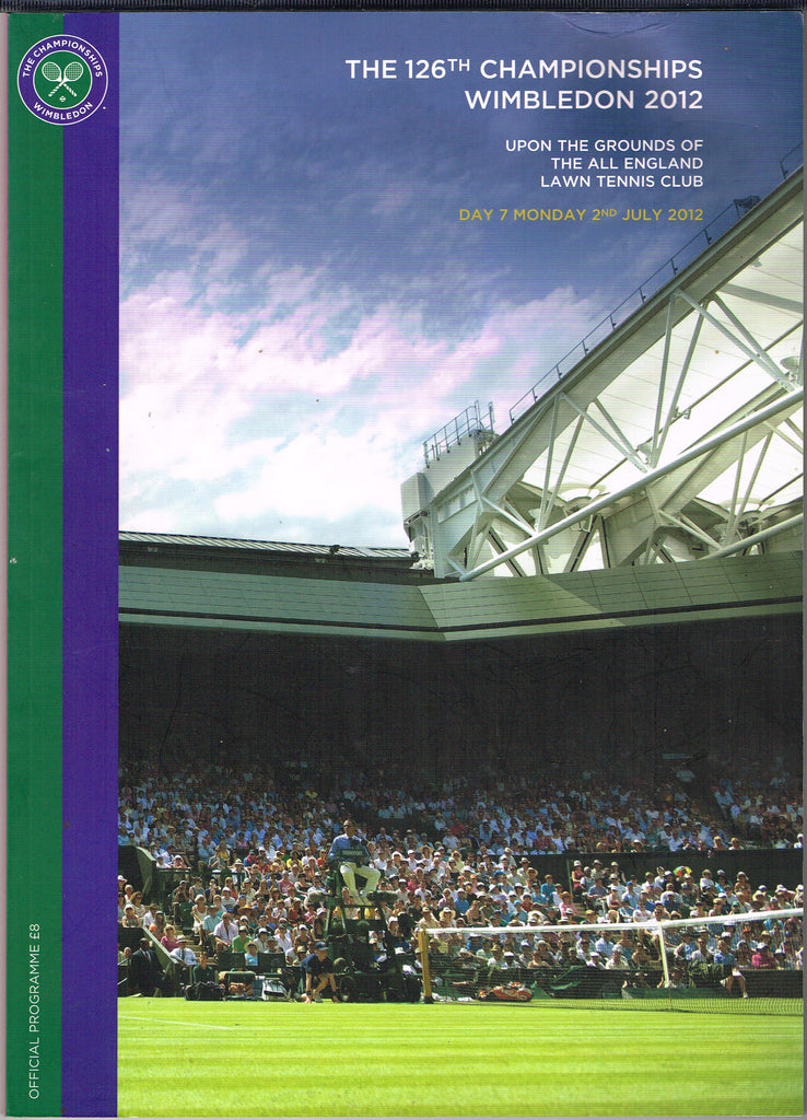 2012 Wimbledon Championships Daily Programme