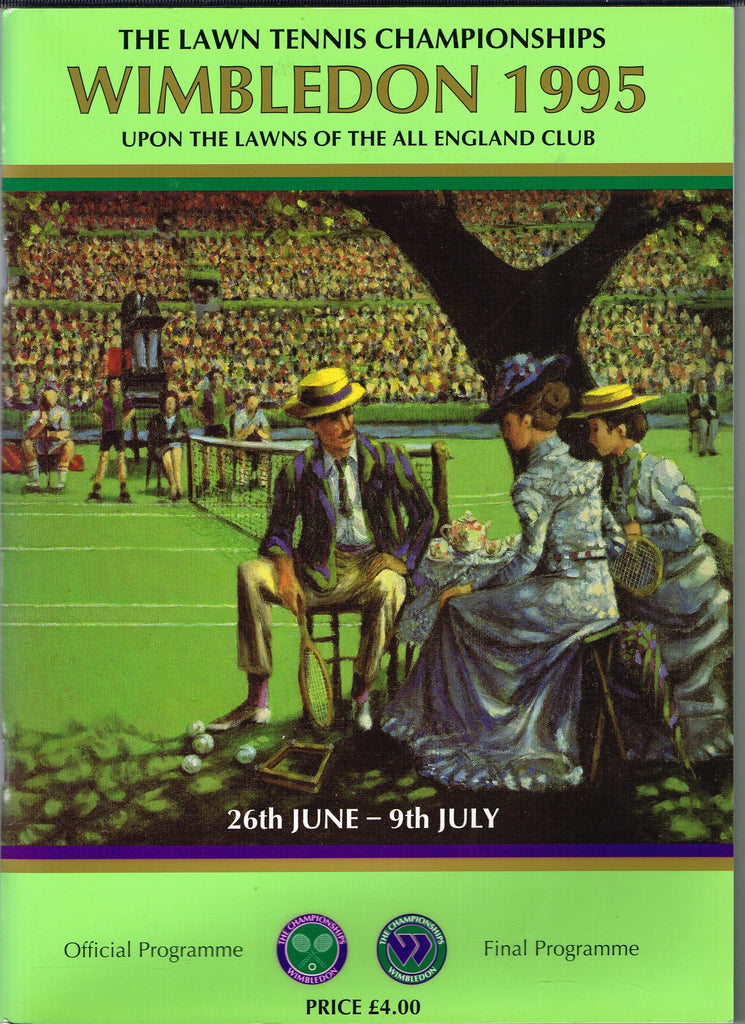 1995 Wimbledon Championships Final Programme with Full Results