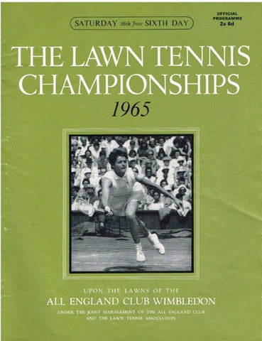1965 Wimbledon Championships Daily Programme